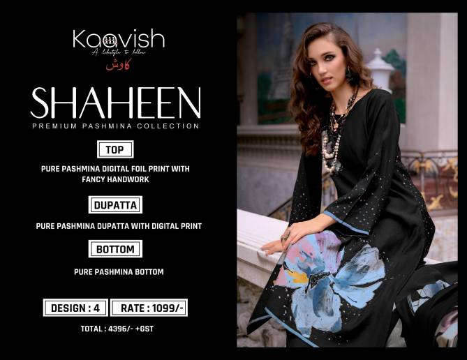 Shaheen By Kaavish Viscose Pashmina Printed Suits Wholesalers In Delhi